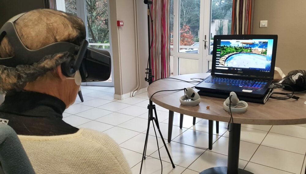 Using virtual reality in retirement homes.