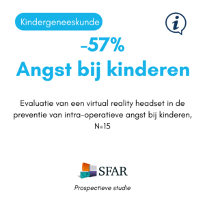 klinische studie uitgevoerd in de pediatrie. Virtual reality in de preventie van peri-operatieve angst bij kinderen