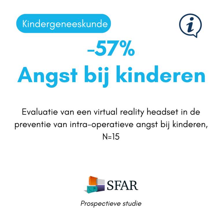 klinische studie uitgevoerd in de pediatrie. Virtual reality in de preventie van peri-operatieve angst bij kinderen