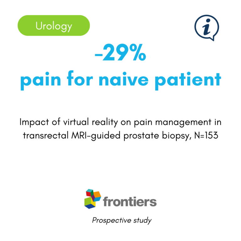 Clinical study in urology. Impact of virtual reality on pain management during prostate biopsy.